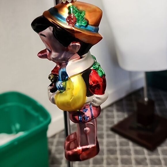 Vintage Walt Disney Blown Glass Christmas Ornament - Pinocchio - Picture 3 of 6